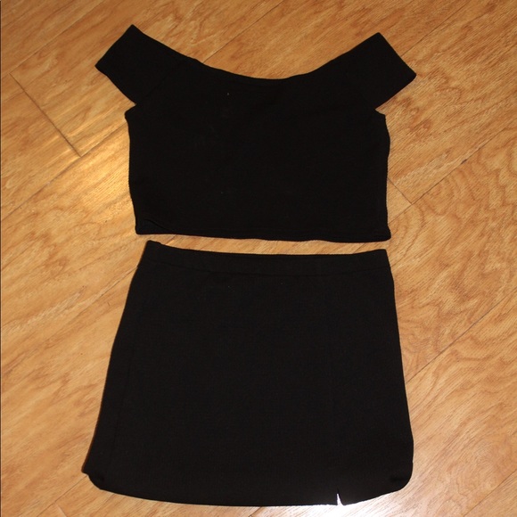 Purrr Melrose Two piece black set Fits S/M - Picture 1 of 1
